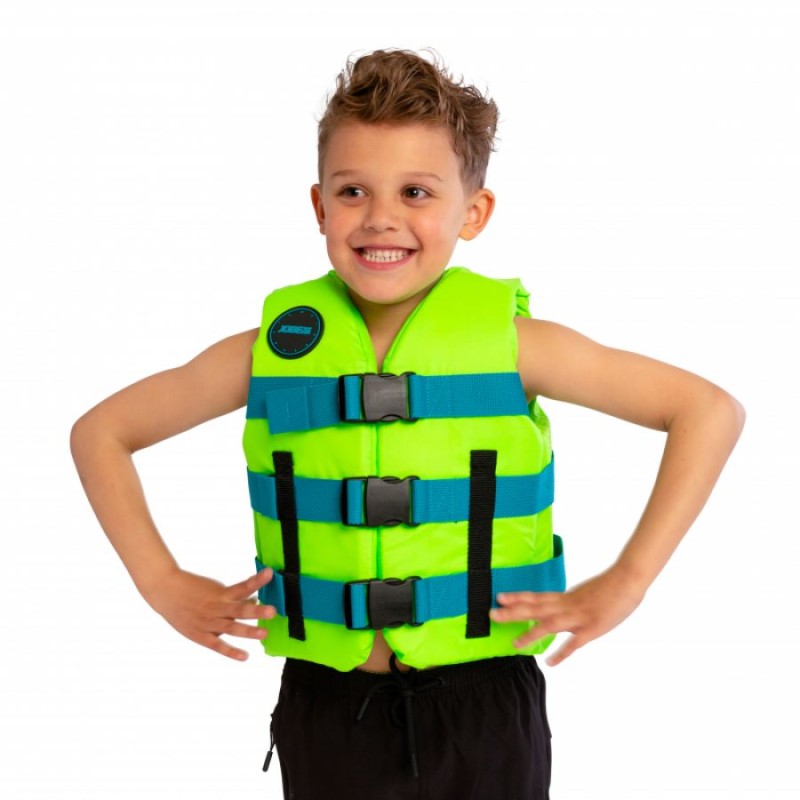 Jobe Giubbotto Salvagente Bambini Nylon 50N Verde Lime – Aiuto al Galleggiamento 244823007 - foto 1