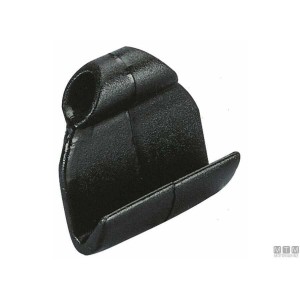 Motomarine Gancetto in Nylon largo e piatto per attacco sul bordo di gommoni nero