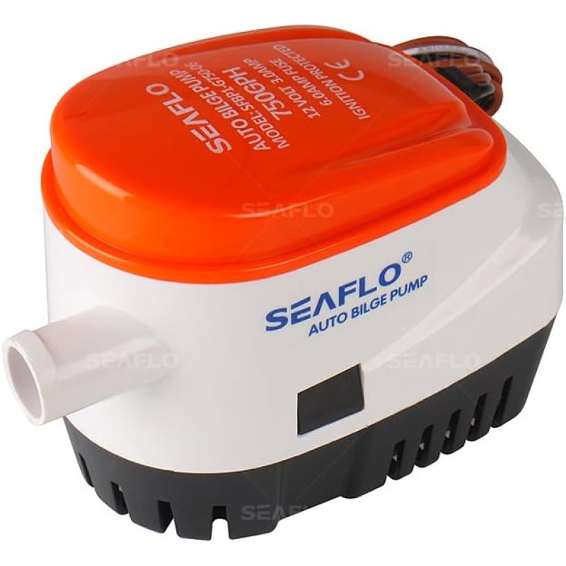 Pompa di sentina automatica SEAFLO 750 GPH 12/24V – Serie 06 con sensore integrato - foto 1