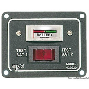 CBE Pannello- test per 2 batterie con interruttore per azionarlo