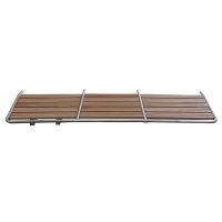 Forniture Nautiche Plancetta di poppa in acciaio inox e  legno marino