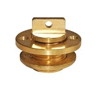 Forniture Nautiche Tappo scarico acqua in ottone cromato dorato