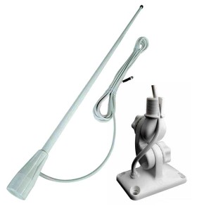 Nautica Più Kit Antenna VHF e base Glomex con passacavo