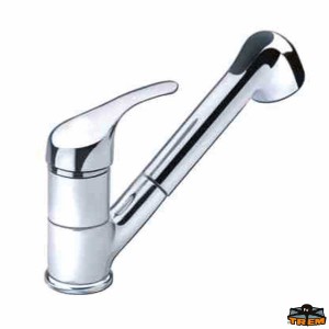 Trem Monocomando miscelatore cromato + doccia estraibile cromata