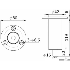 Asta doccia telescopica per esterni Rocky - foto 6