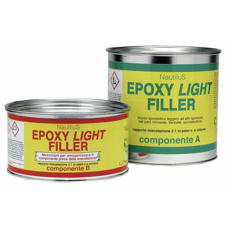 Stucco epossidico Nautilus Epoxy Light Filler 3 L Cecchi - foto 1