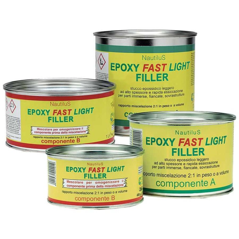 Stucco epossidico Nautilus Fast Epoxy Light Filler - foto 1