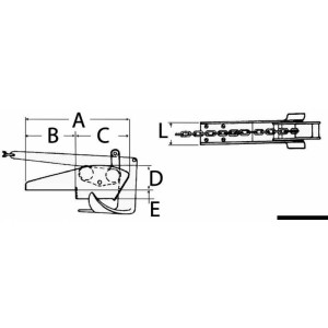  Musone di prua a ribalta in lega fino a 12 kg - foto 2