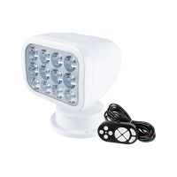 SeaFlo Faro LED orientabile SeaFlo con telecomando cablato – Searchlight nautico 360° IP65