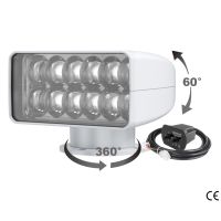SeaFlo Faro LED orientabile SeaFlo 03 Series con telecomando cablato – Searchlight nautico LED 1200 m IP65
