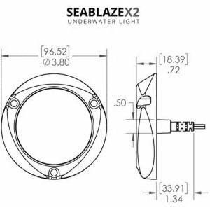 Lumitec SeaBlazeX2 luci LED subacquee 2 colori - foto 4