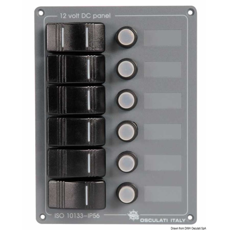 Pannello elettrico in alluminio con frontale in policarbonato grigio - foto 1