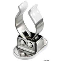 Clip in Acciaio Inox per bloccaggio ganci accosto, canne da pesca, ecc.