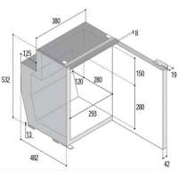 Frigo-freezer a compressore VitriFrigo C51i, unità refrigerante interna