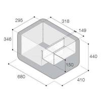 Frigo-freezer portatile e da incasso VF35P VitriFrigo