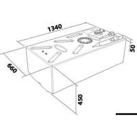 Serbatoio carburante benzina in polietilene reticolato