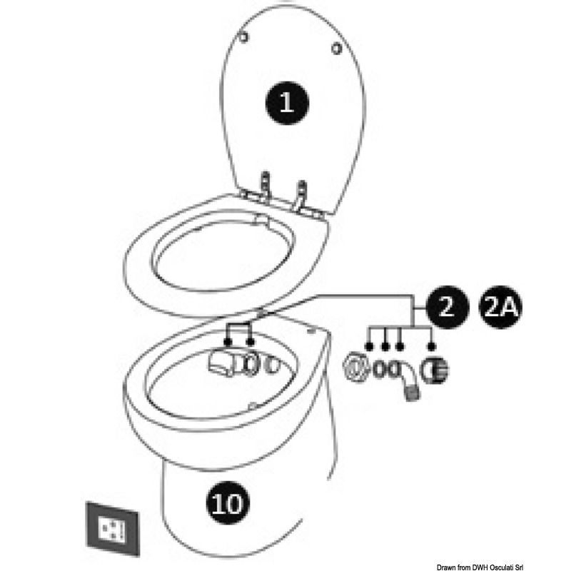 Ricambi ed accessori per WC elettrici Laguna e Luxury e WC SILENT Slim, Ultra Slim ed Elegant - foto 1