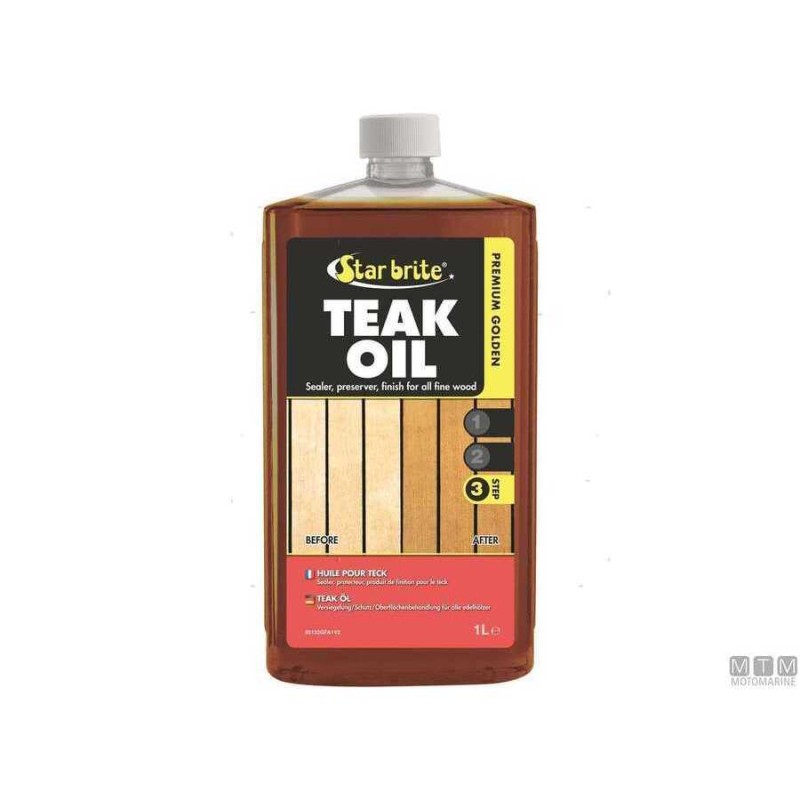 Star Brite Golden Teak Oil – Olio ecologico Dorato per Legno Teak - foto 1