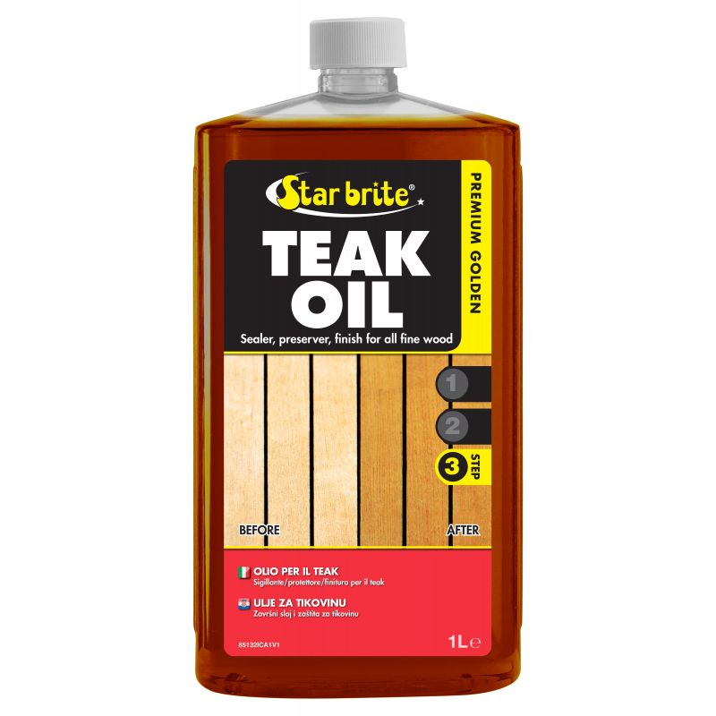 Star Brite Golden Teak Oil – Olio ecologico Dorato per Legno Teak