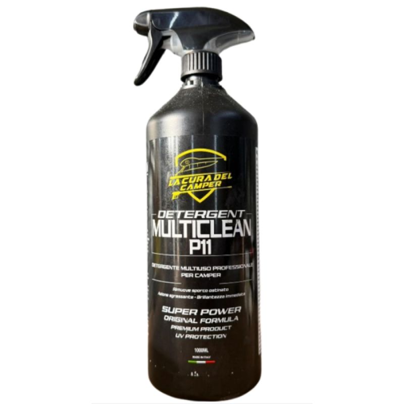 Detergente Multiclean P11 1 Litro – Pulitore Multisuperficie Camper senza acqua - foto 1