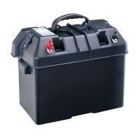 Forniture Nautiche Cassetta porta batteria con presa accendisigari