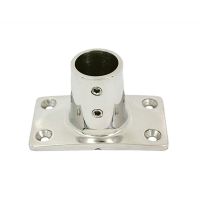 Forniture Nautiche Base rettangolare dritta Inox aisi 316