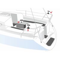 Luce Marina Solare LED Nuova Rade IP65 per Barca e Luce di Fonda – Batteria Ricaricabile - foto 5