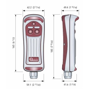 Quick HRC 1002 pulsantiera a 2 tasti multiuso - foto 2