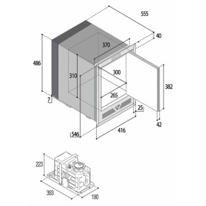 Fabbricatore di ghiaccio Vitrifrigo IM XT OCX2 REFILL  - foto 3